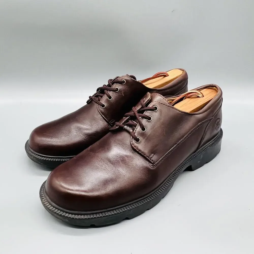 Timberland Shoes Mens 10 Brown Leather SMART Comfort Oxford Casual Walking